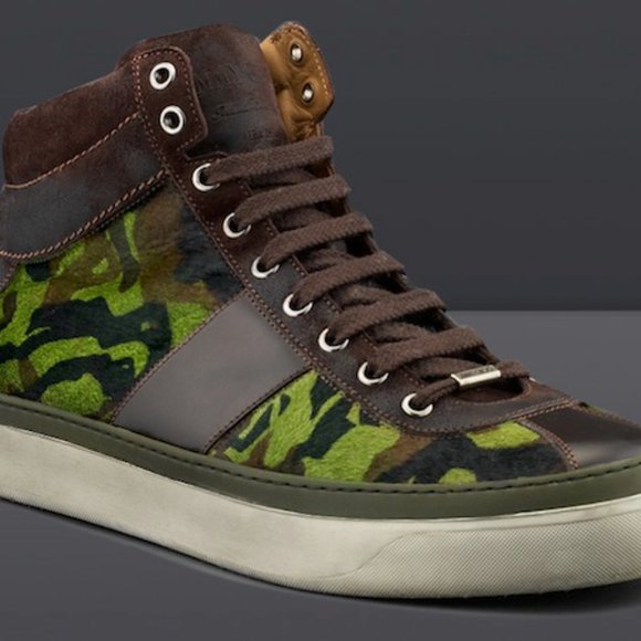 Jimmy Choo Other - JIMMY CHOO Belgravia high top camo sneakers Size 7